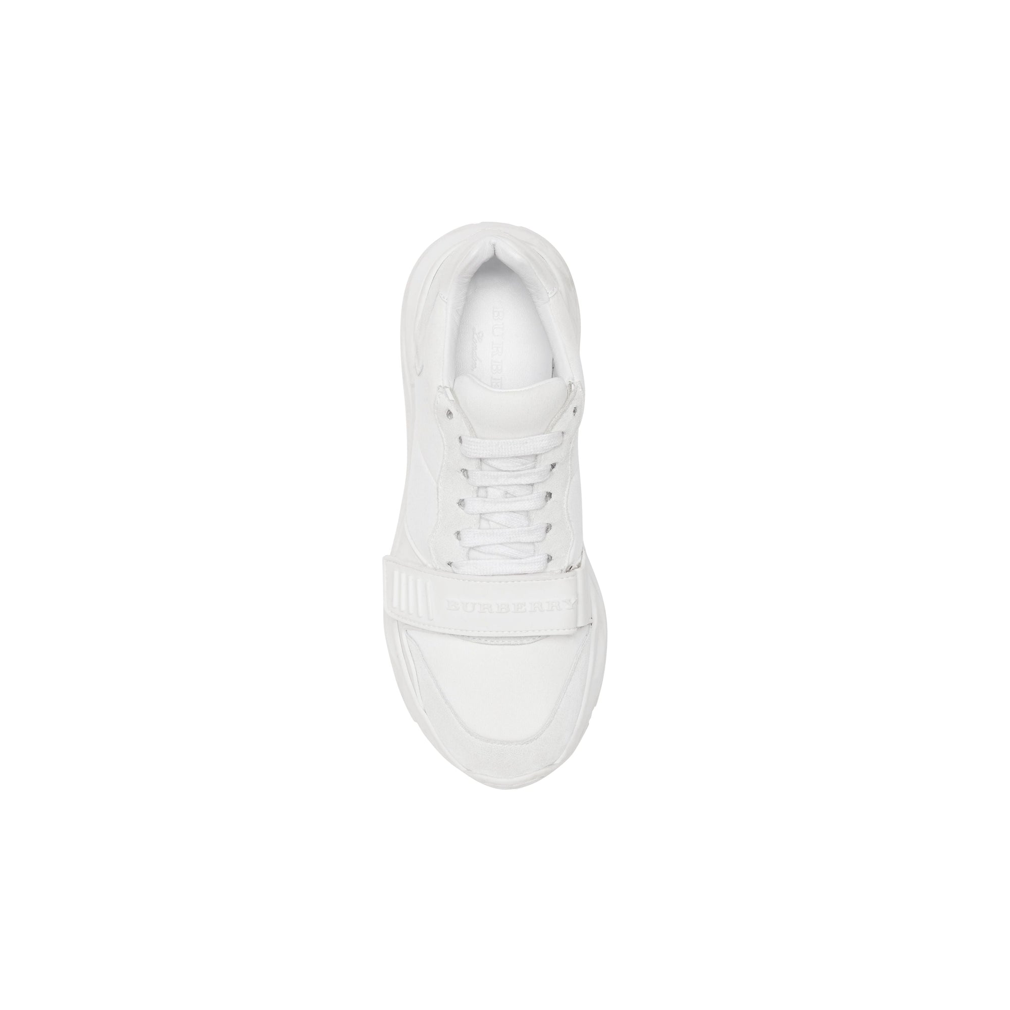OPTIC WHITE Sneakers en cuir velours, néoprène et cuir
