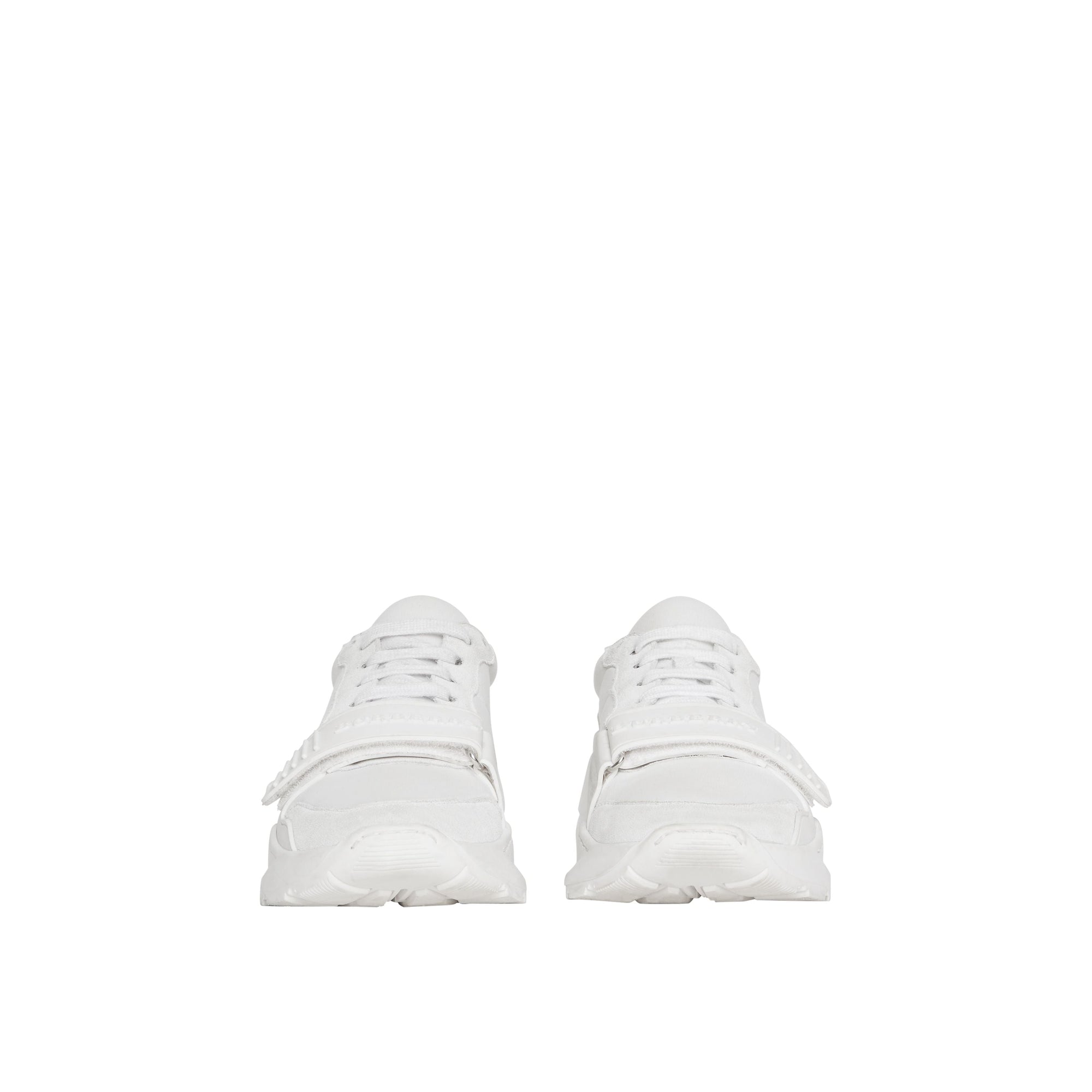 OPTIC WHITE Sneakers en cuir velours, néoprène et cuir