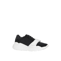 BLACK/OPTIC WHITE Sneakers en cuir velours, néoprène et cuir