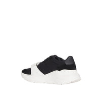 BLACK/OPTIC WHITE Sneakers en cuir velours, néoprène et cuir