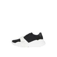 BLACK/OPTIC WHITE Sneakers en cuir velours, néoprène et cuir