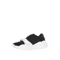BLACK/OPTIC WHITE Sneakers en cuir velours, néoprène et cuir