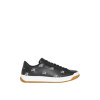BLACK Sneakers en cuir avec logo imprimé