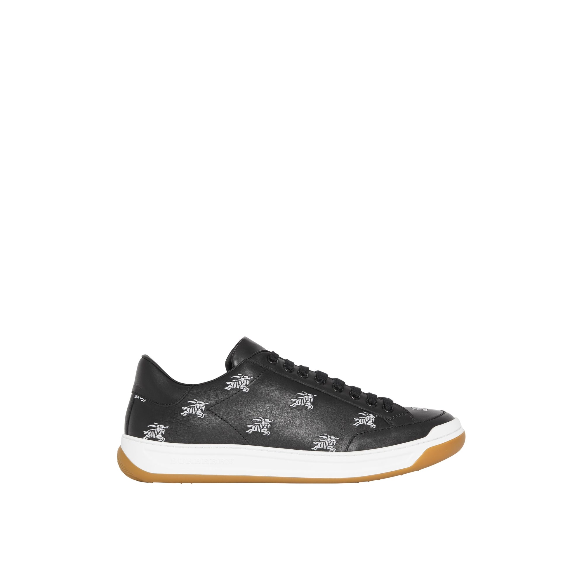 BLACK Sneakers en cuir avec logo imprimé