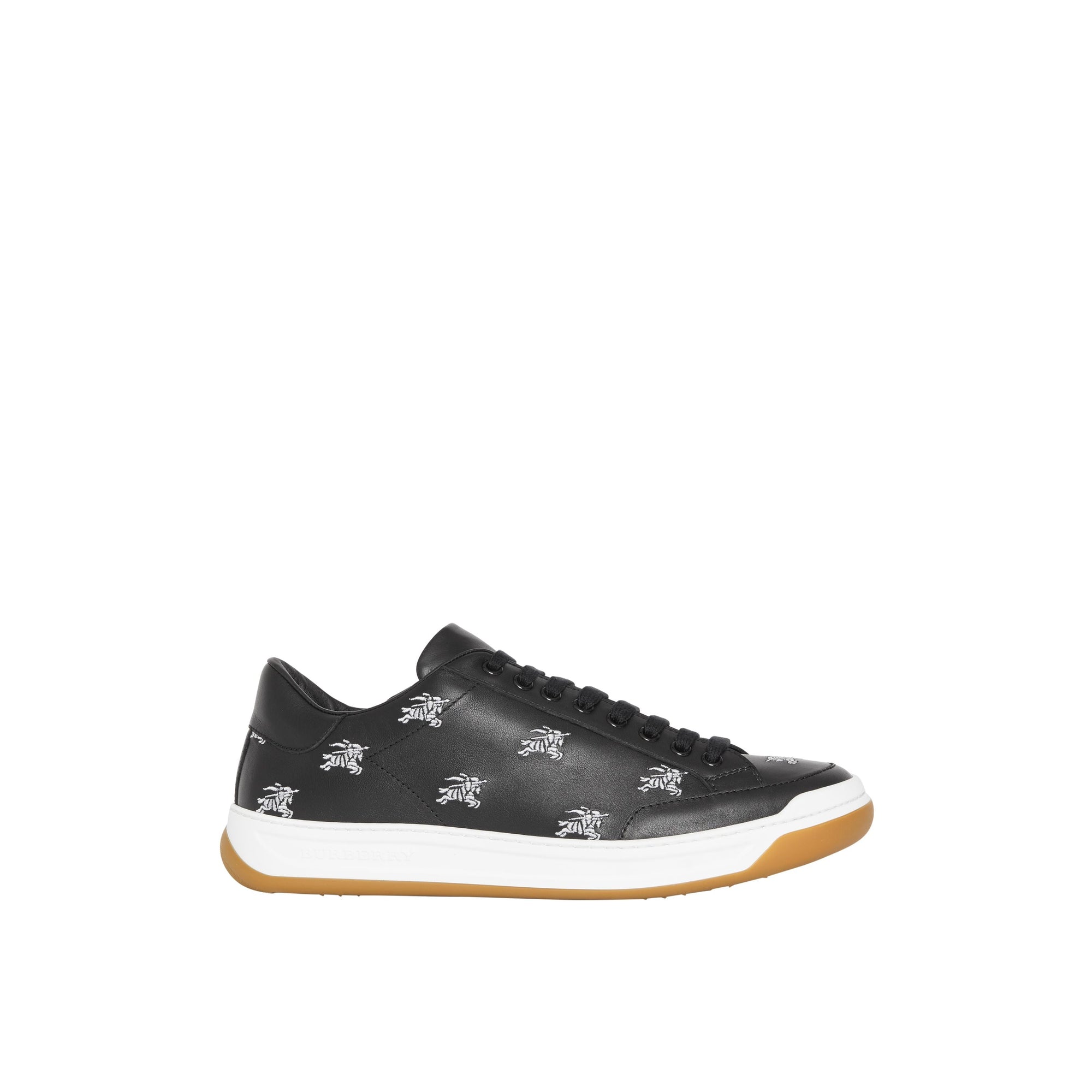 BLACK Sneakers en cuir avec logo imprimé