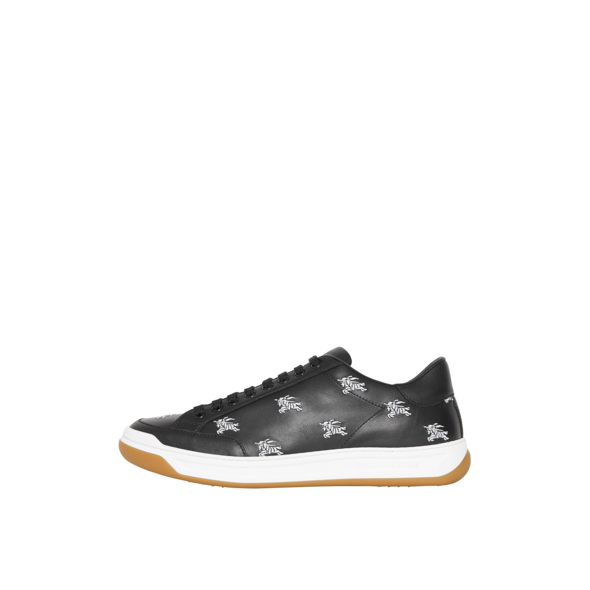 BLACK Sneakers en cuir avec logo imprimé