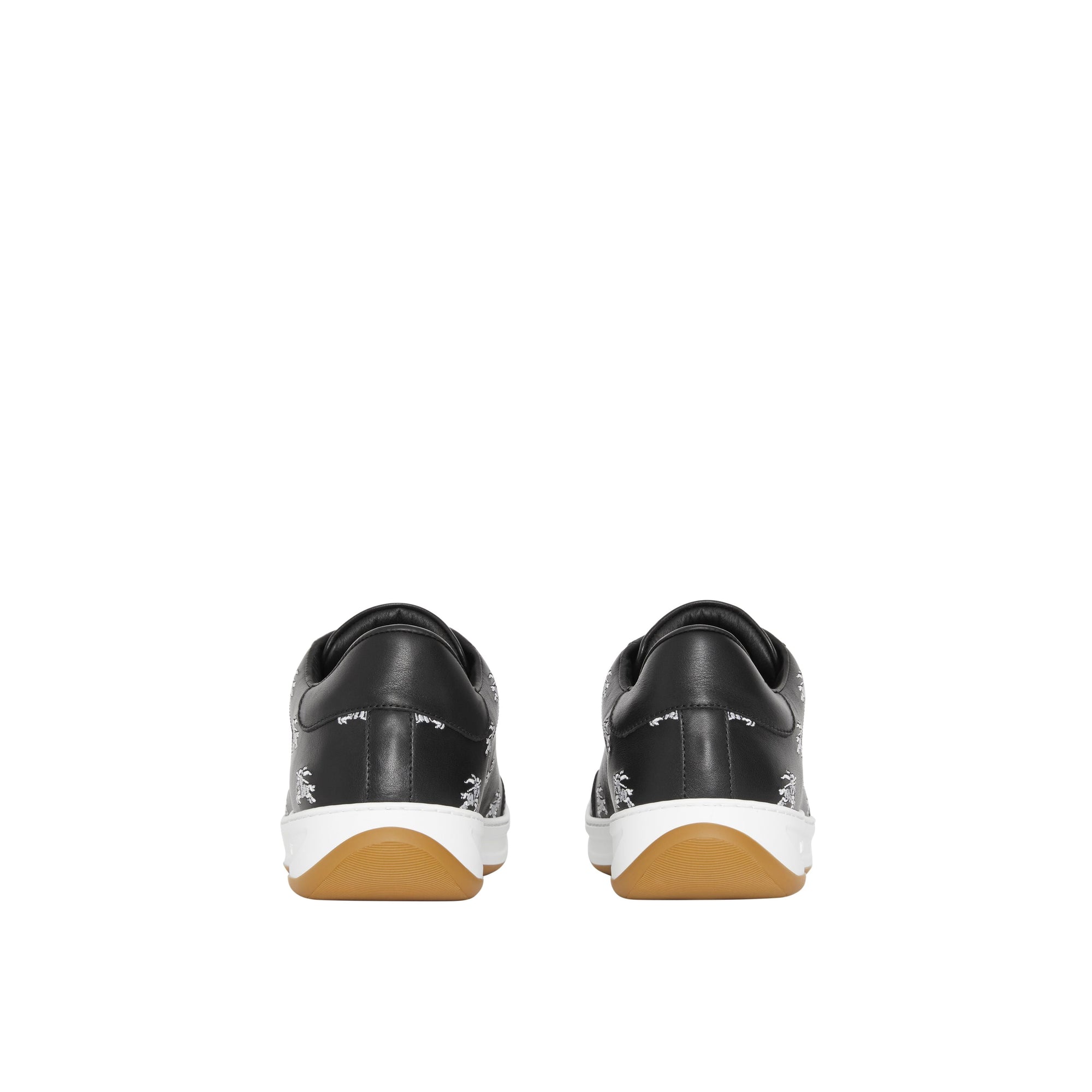 BLACK Sneakers en cuir avec logo imprimé