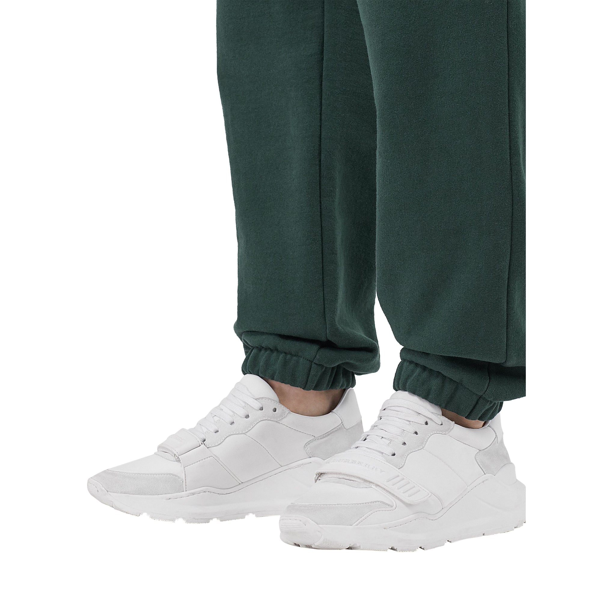 OPT WHITE/OPT WHITE Sneakers en cuir velours, néoprène et cuir