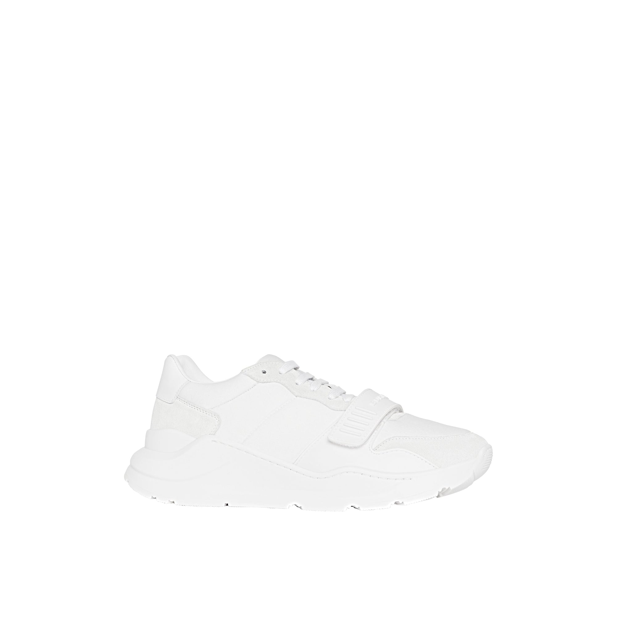 OPT WHITE/OPT WHITE Sneakers en cuir velours, néoprène et cuir