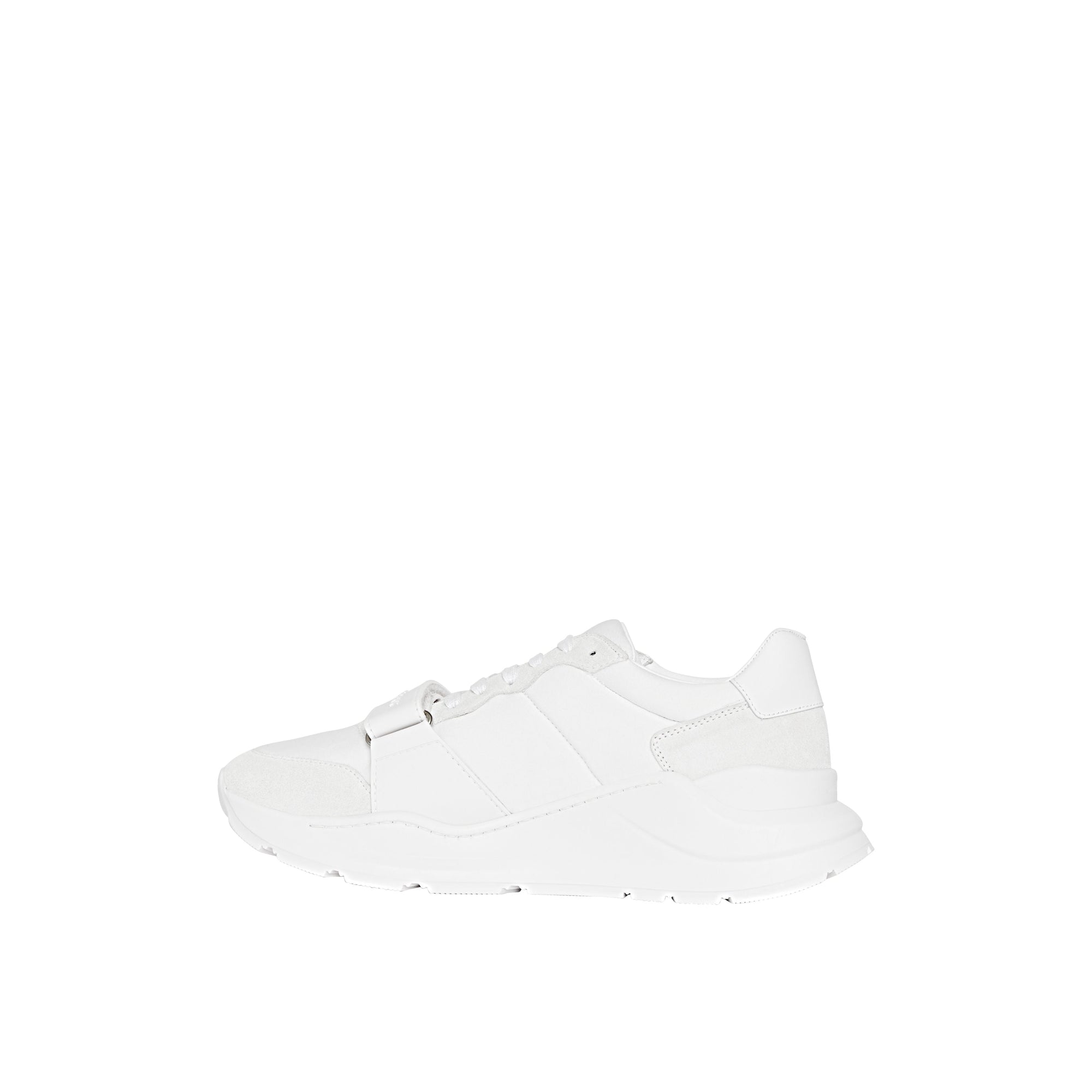 OPT WHITE/OPT WHITE Sneakers en cuir velours, néoprène et cuir