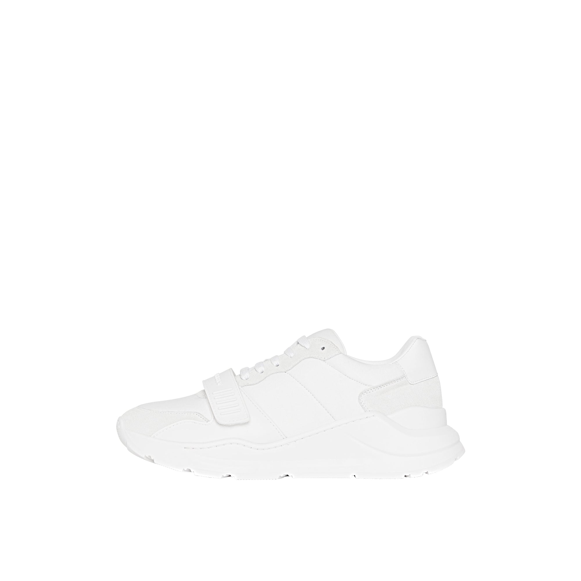 OPT WHITE/OPT WHITE Sneakers en cuir velours, néoprène et cuir