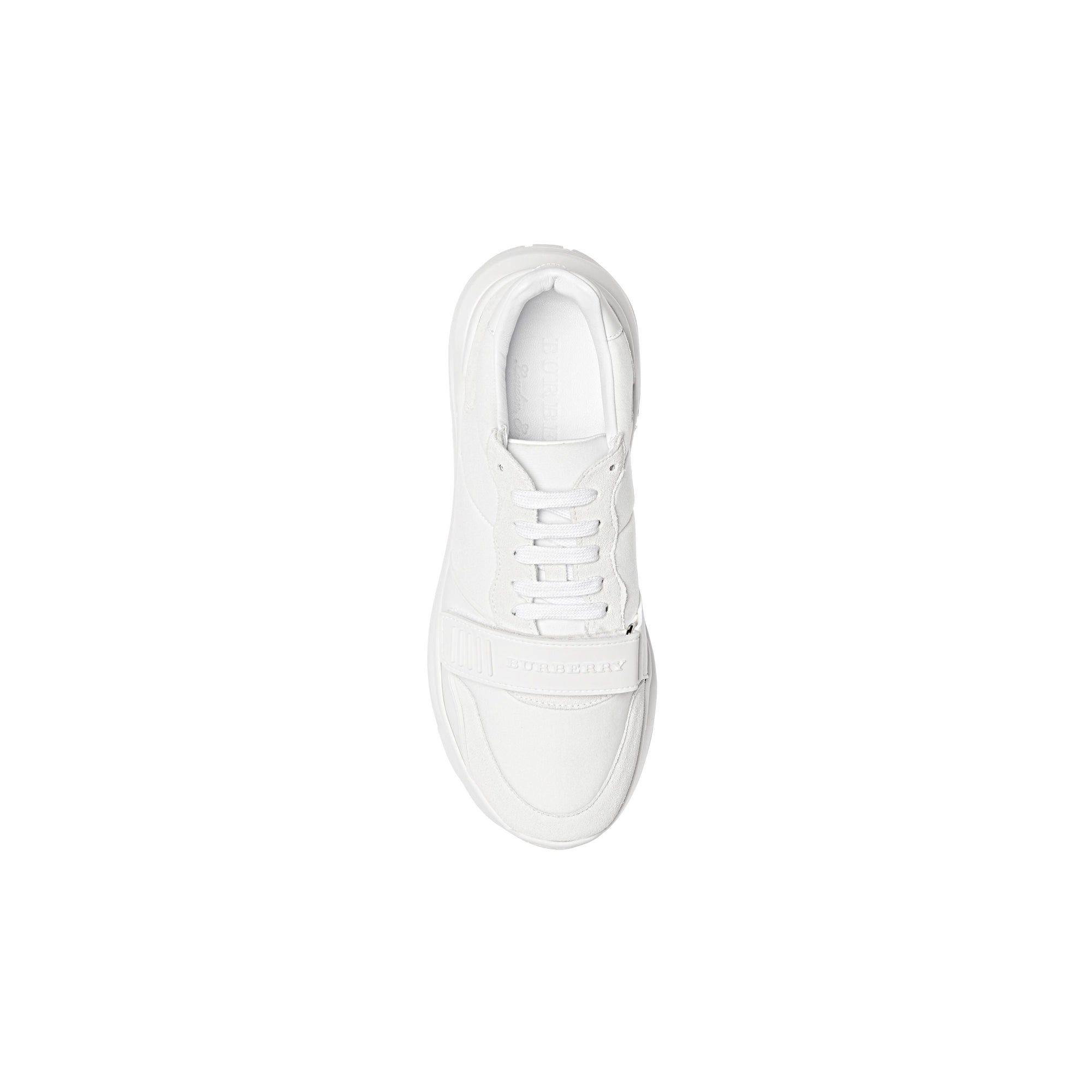OPT WHITE/OPT WHITE Sneakers en cuir velours, néoprène et cuir