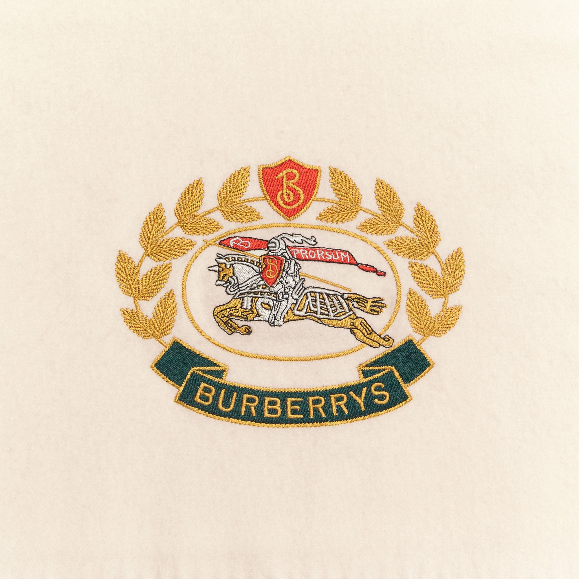 Écharpe classique en cachemire avec logo d'archive - Blanc