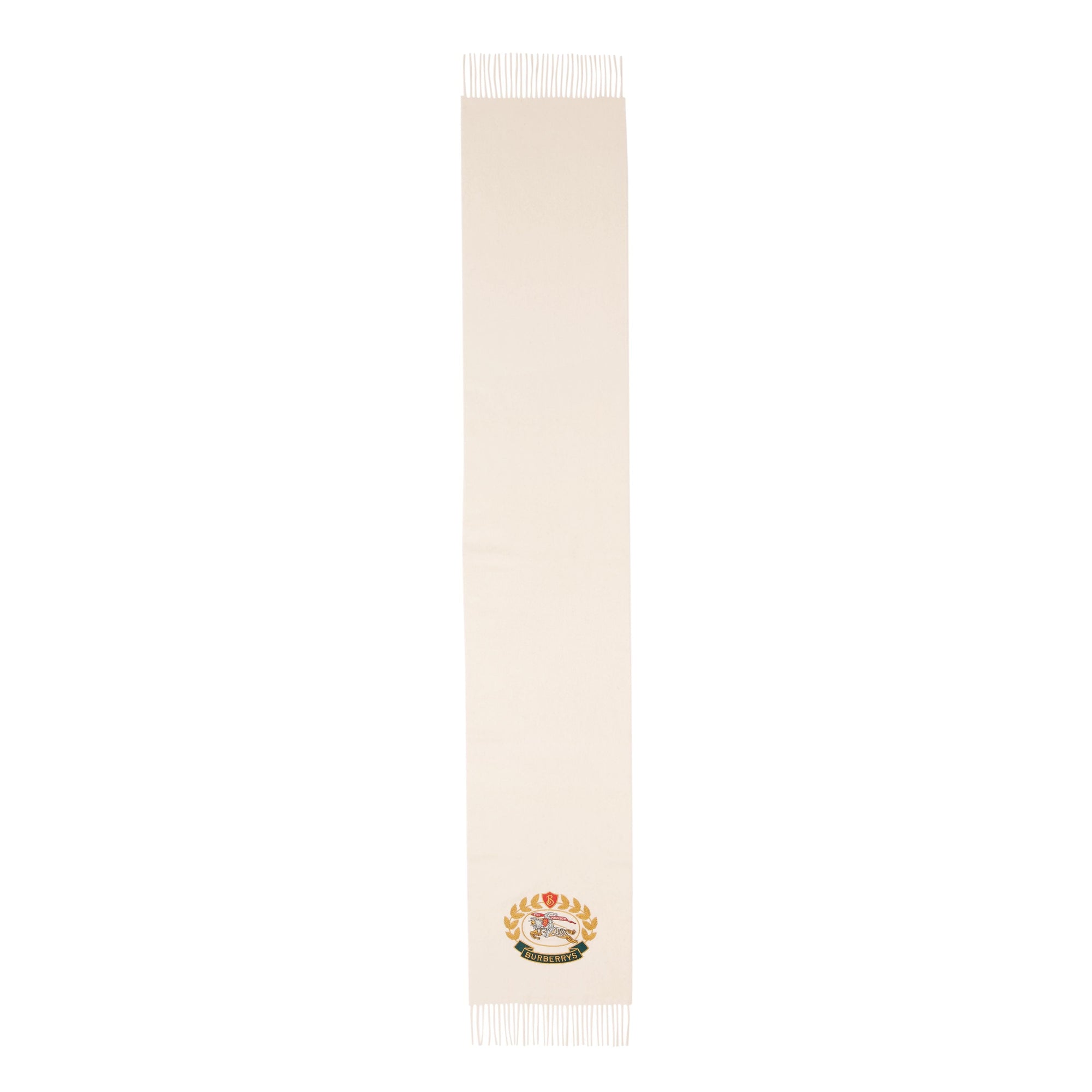 Écharpe classique en cachemire avec logo d'archive - Blanc