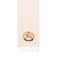 Écharpe classique en cachemire avec logo d'archive - Blanc