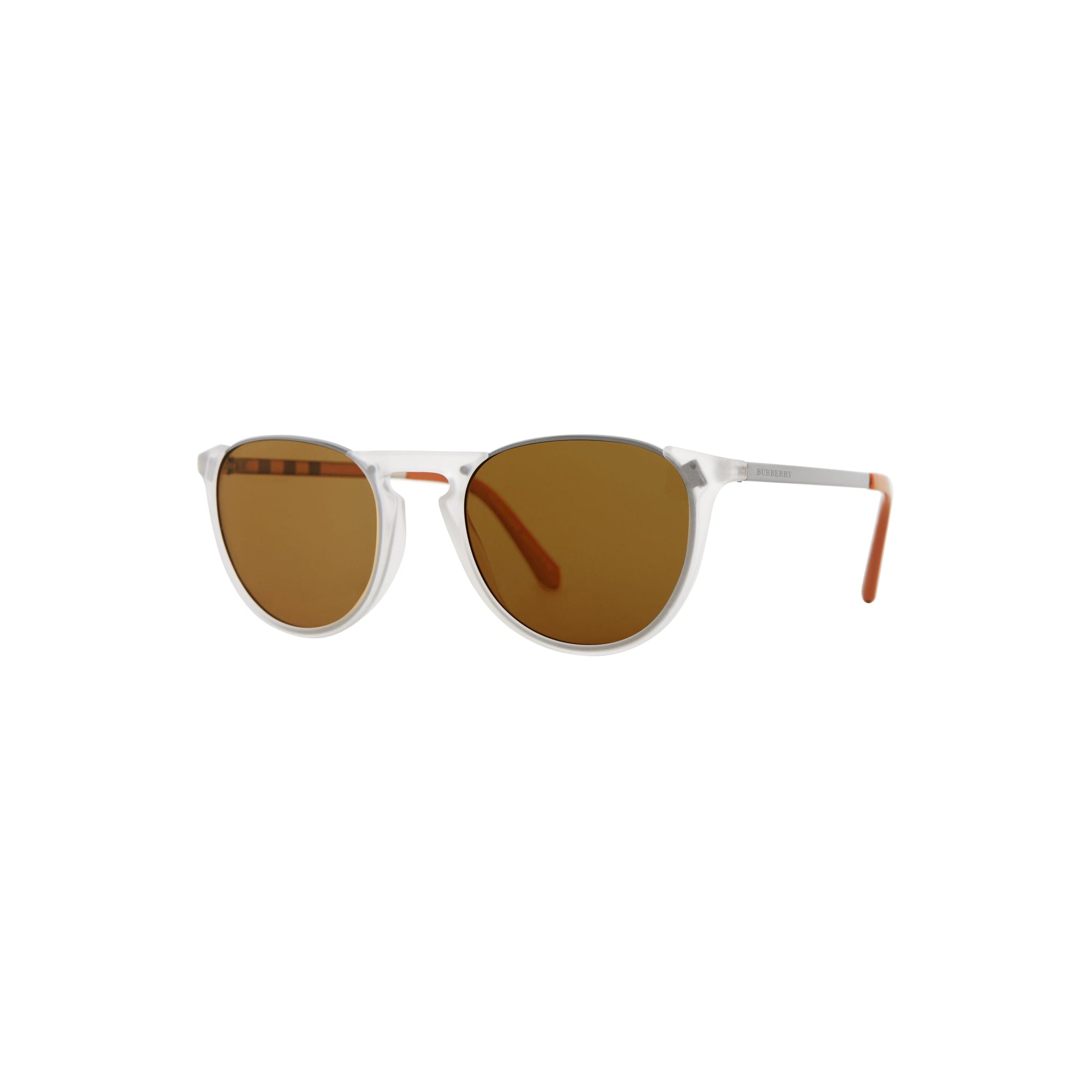 Lunettes de soleil aviateur rondes à pont en trou de serrure - Cristal