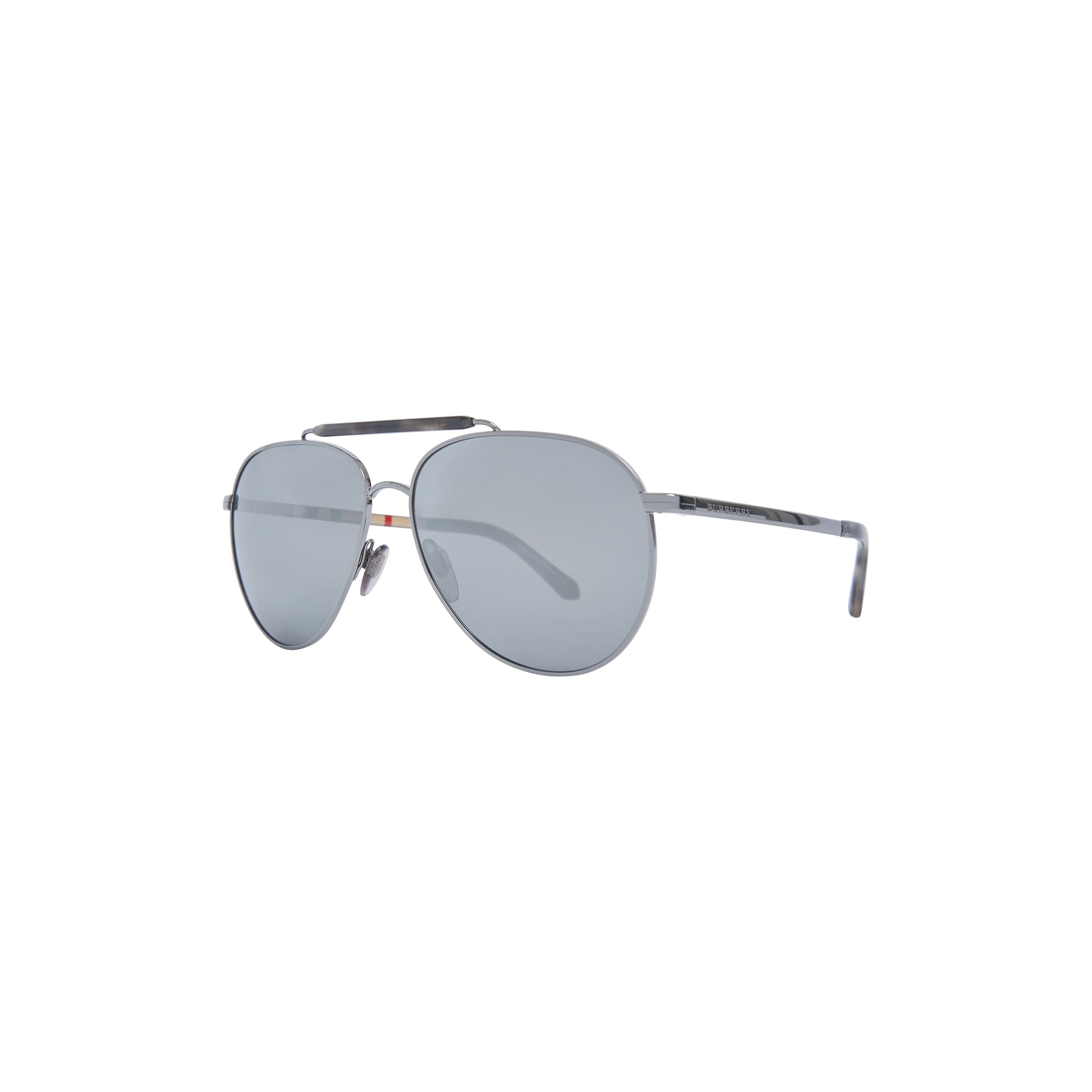 Lunettes de soleil aviateur avec double pont - Gris