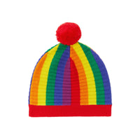 MULTICOLOUR Bonnet en laine et cachemire rayé