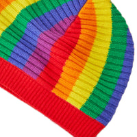 MULTICOLOUR Bonnet en laine et cachemire rayé