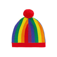 MULTICOLOUR Bonnet en laine et cachemire rayé