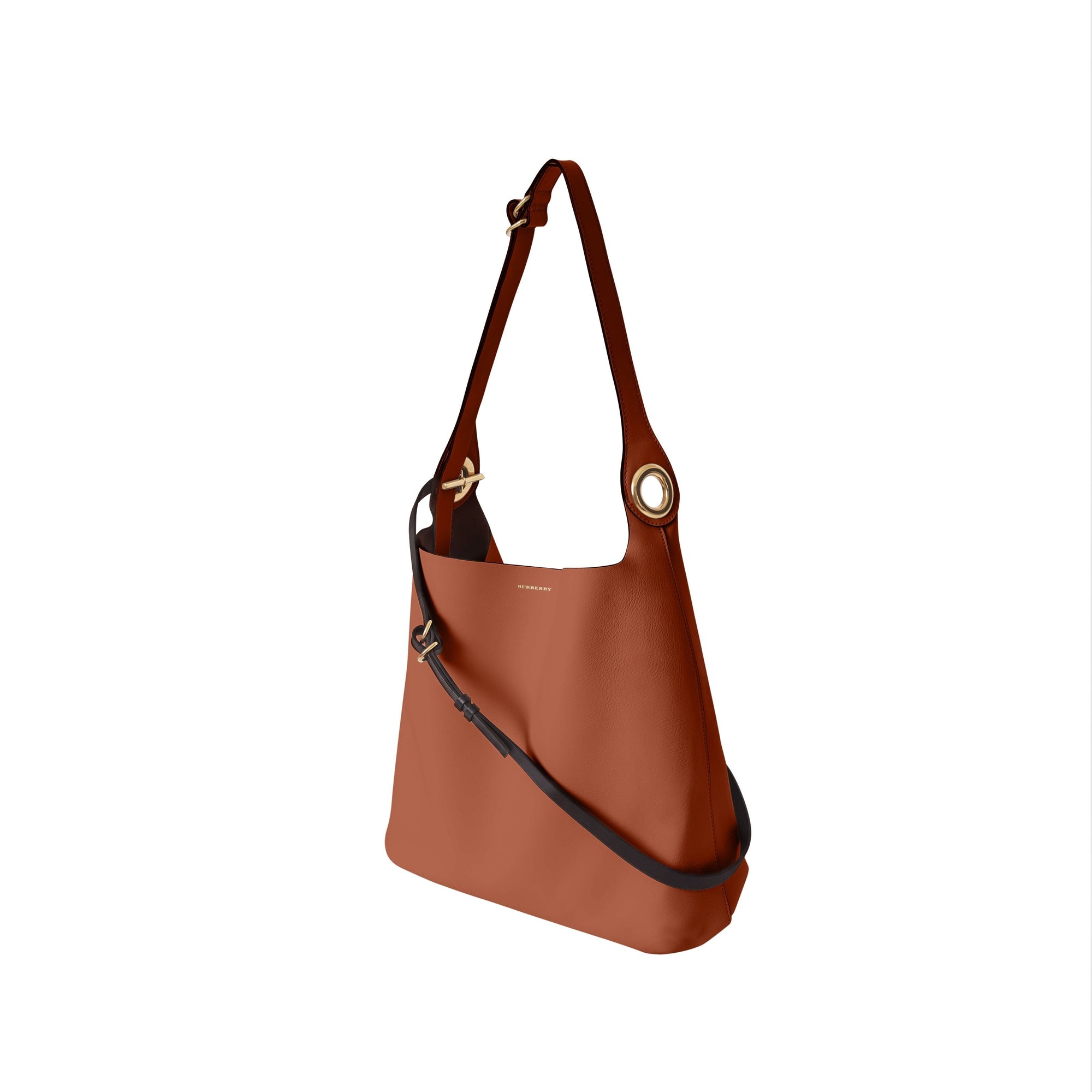 TAN Sac en cuir à œillets