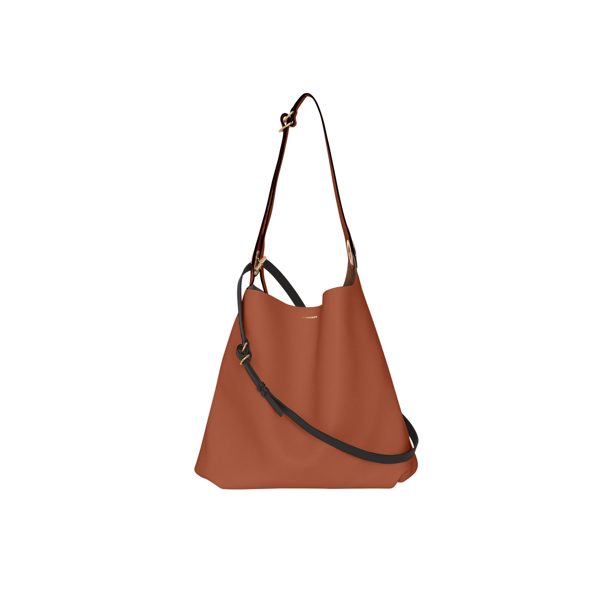 TAN Sac en cuir à œillets