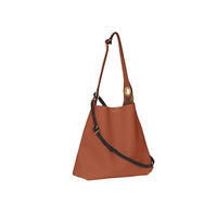 TAN Sac en cuir à œillets