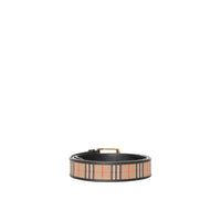 BLACK Ceinture en cuir à motif check de 1983