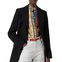 CRIMSON Ceinture fine en cuir à double boucle en D
