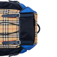 NAVY Sac à dos en cuir à motif Vintage check color-block