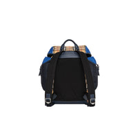 NAVY Sac à dos en cuir à motif Vintage check color-block