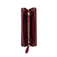 CRIMSON Portefeuille zippé en cuir et à motif Vintage check