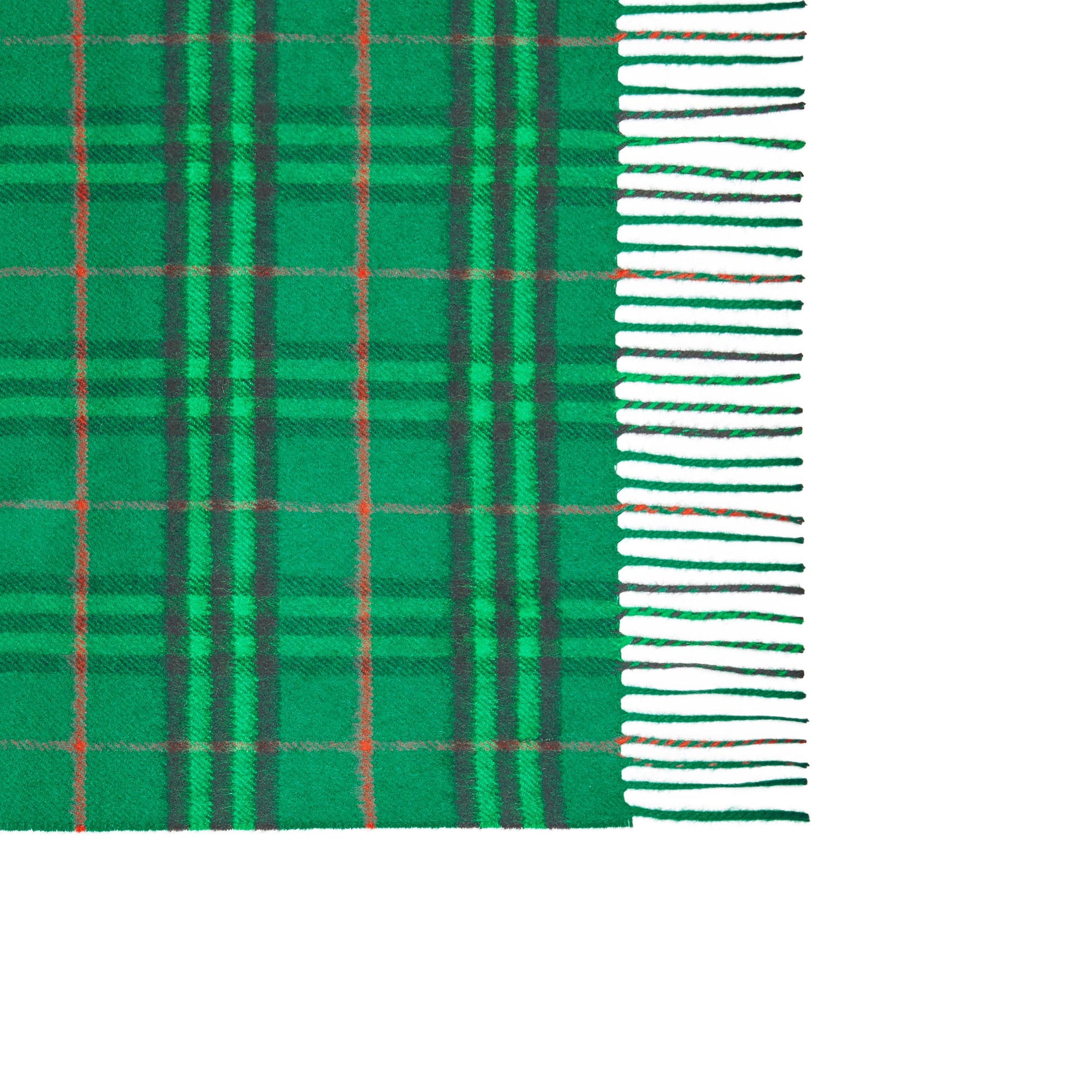 VIRIDIAN GREEN Écharpe classique en cachemire à motif Vintage check
