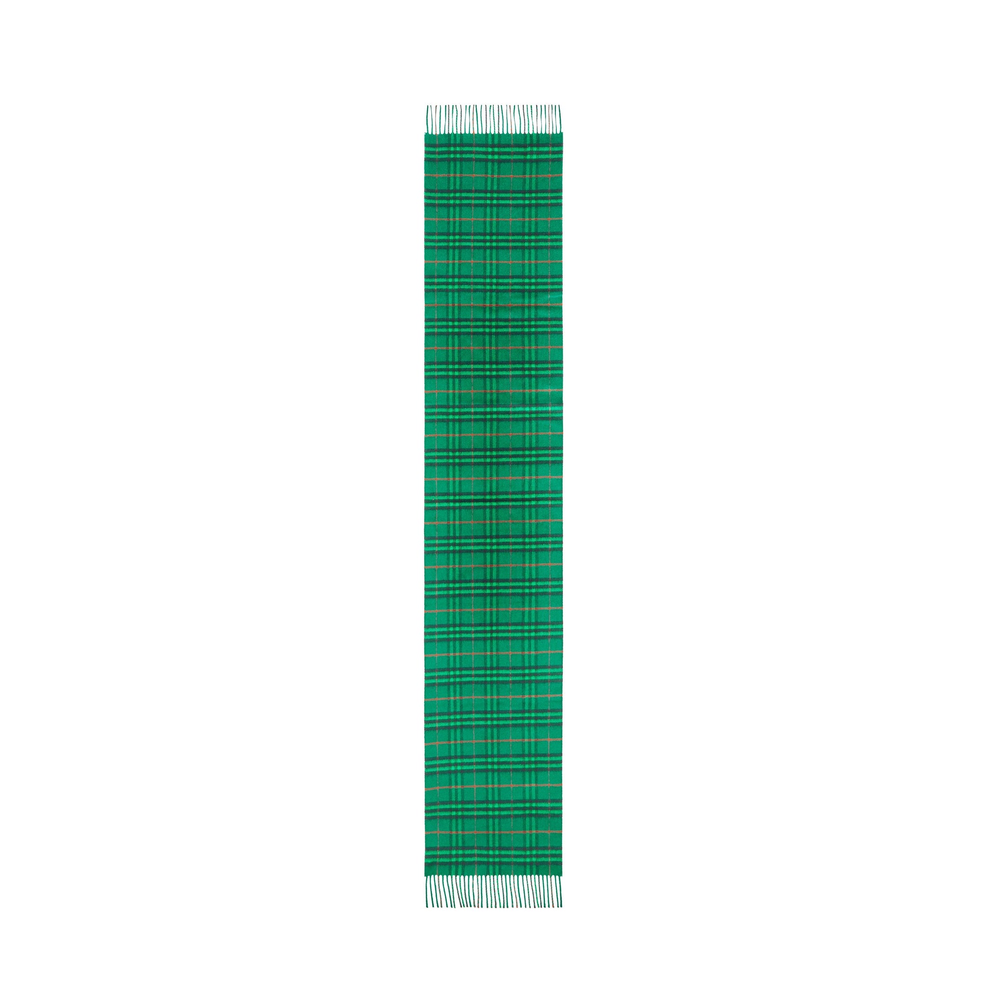 VIRIDIAN GREEN Écharpe classique en cachemire à motif Vintage check