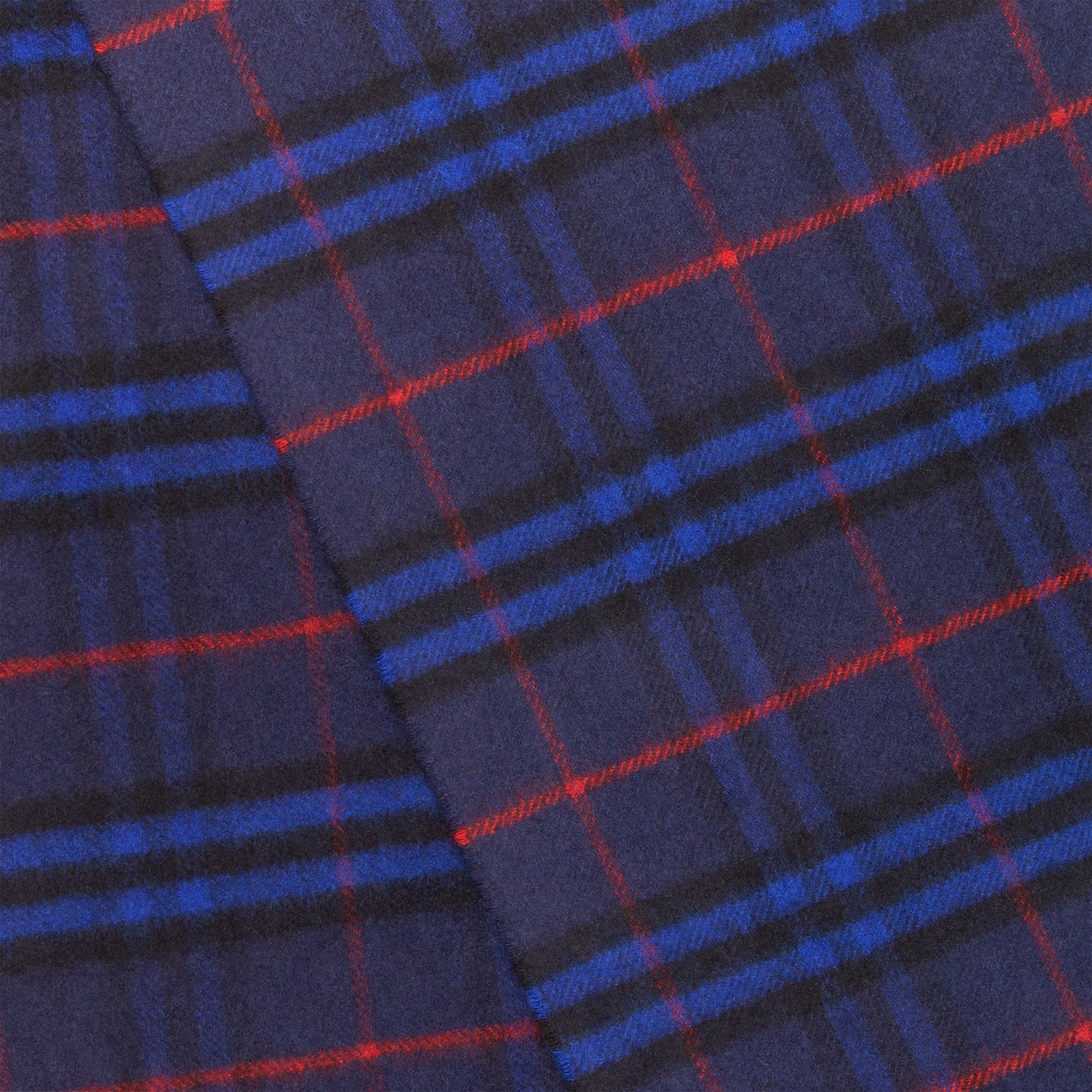 BRIGHT NAVY Écharpe classique en cachemire à motif Vintage check