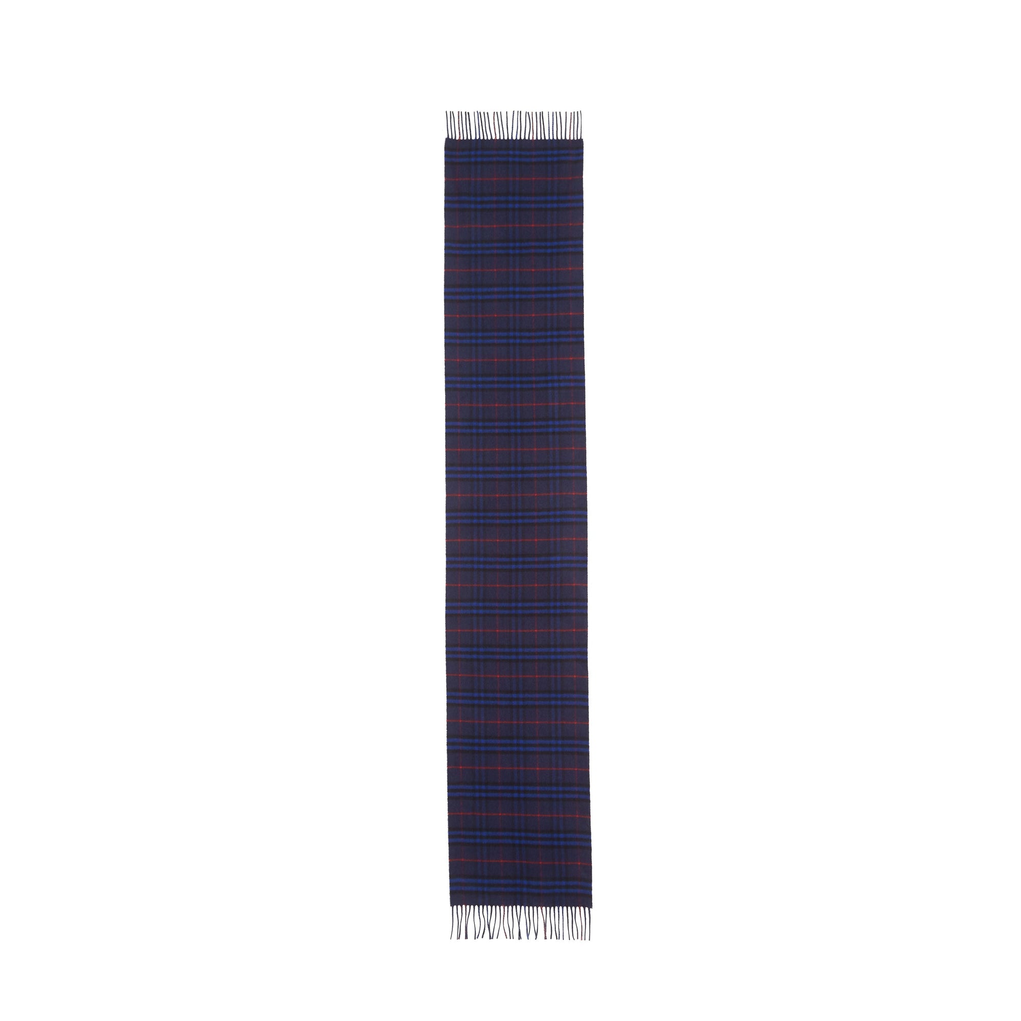 BRIGHT NAVY Écharpe classique en cachemire à motif Vintage check