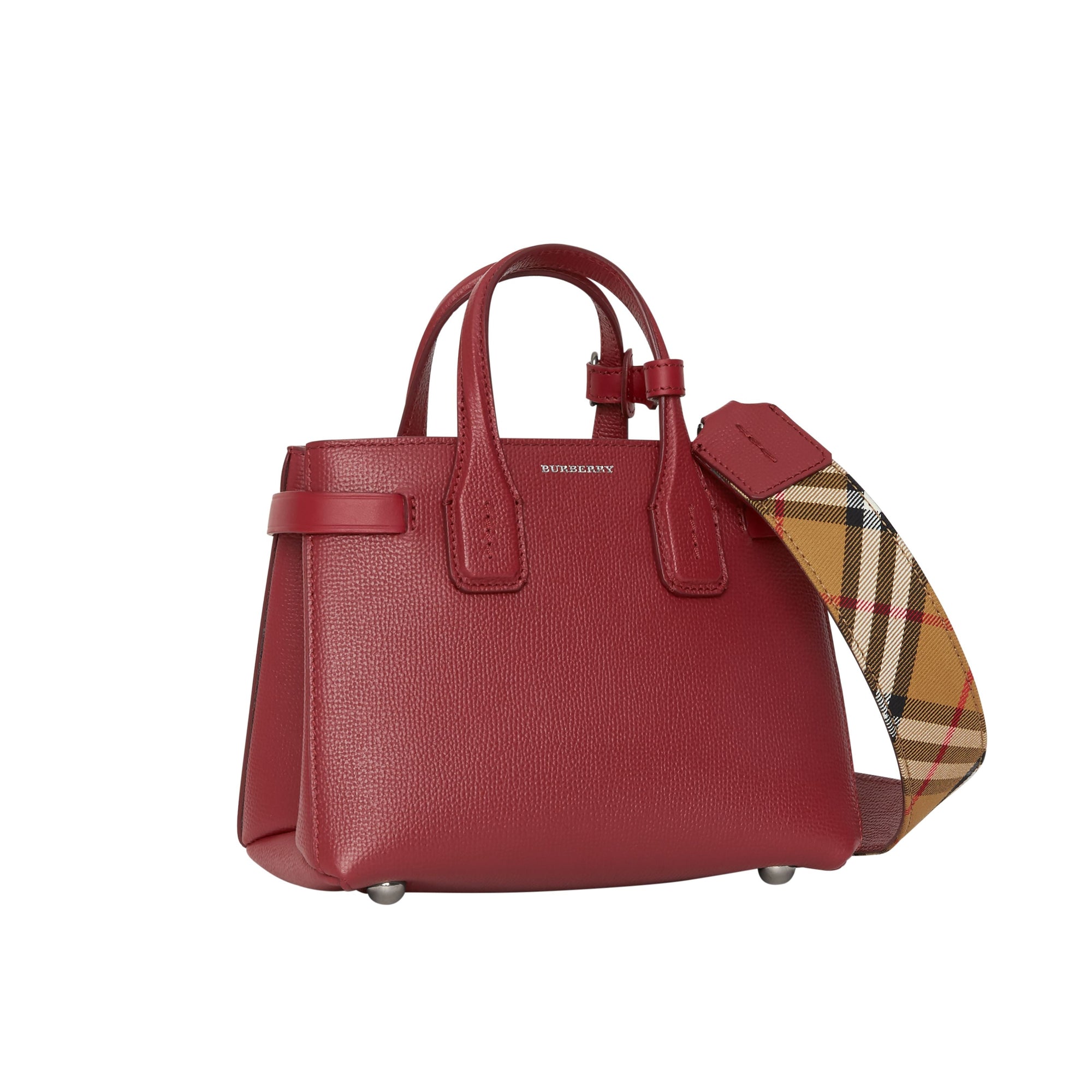 CRIMSON Sac The Baby Banner en cuir et Vintage check