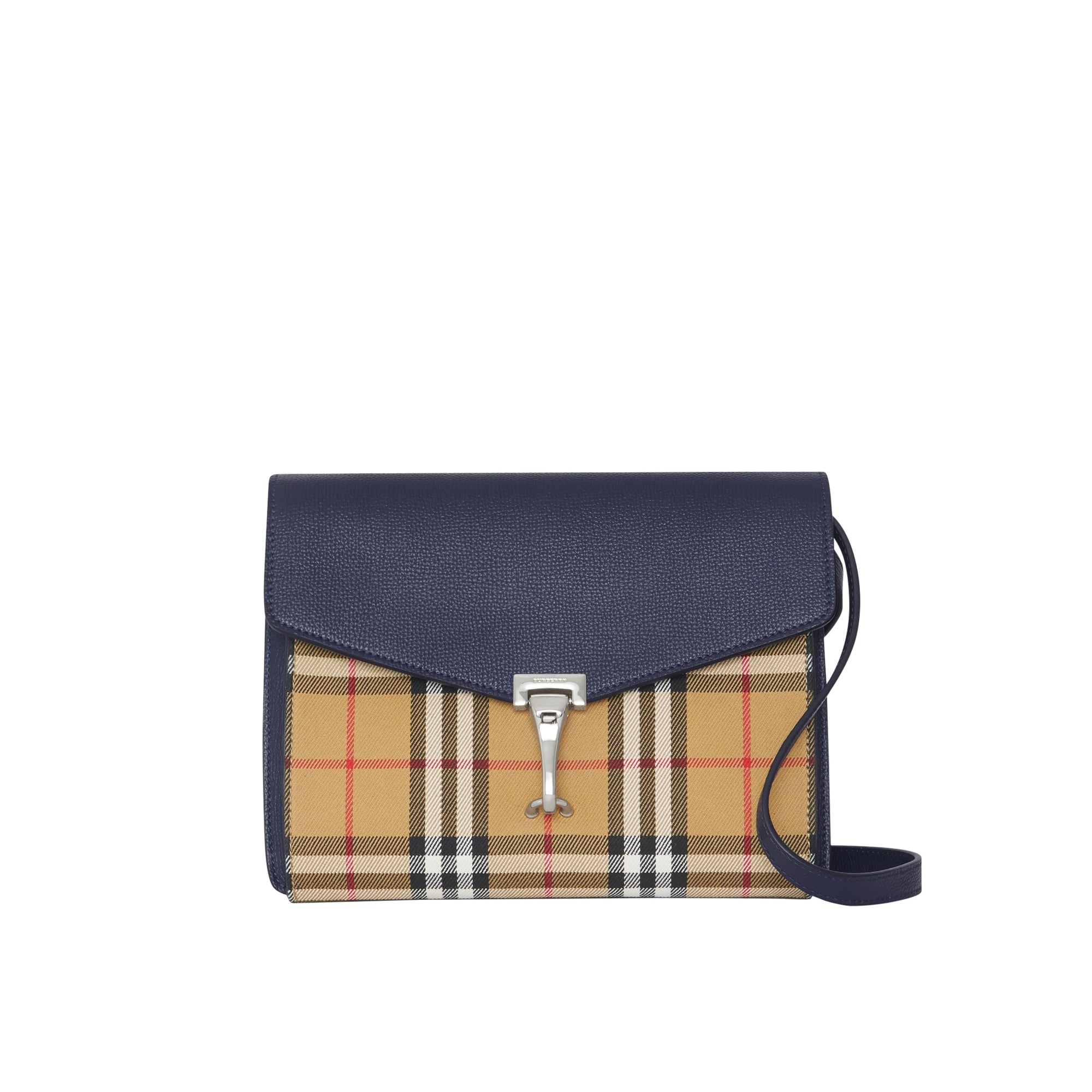 REGENCY BLUE Petit sac à bandoulière en cuir et à motif Vintage check