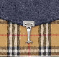 REGENCY BLUE Petit sac à bandoulière en cuir et à motif Vintage check