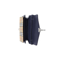 REGENCY BLUE Petit sac à bandoulière en cuir et à motif Vintage check