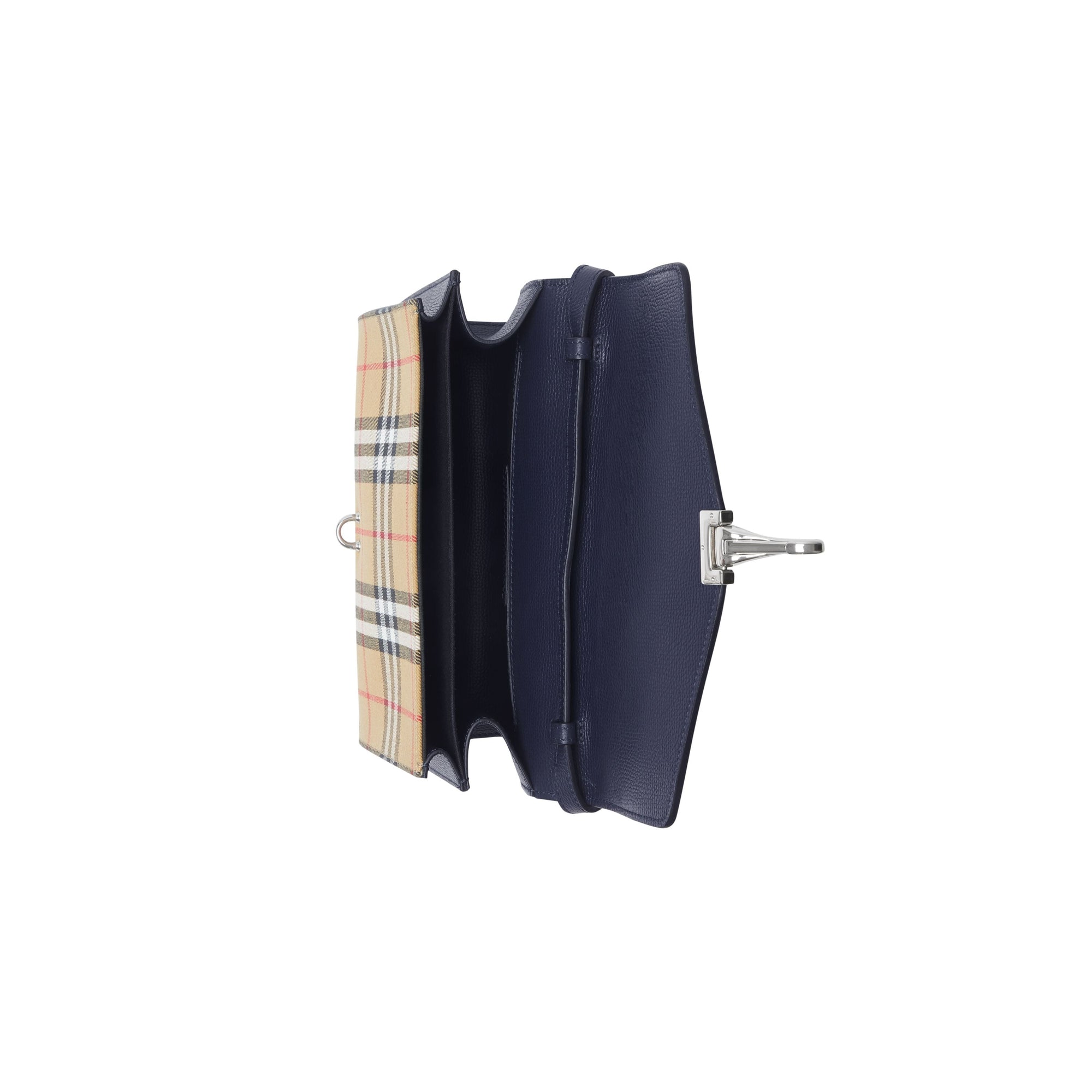 REGENCY BLUE Petit sac à bandoulière en cuir et à motif Vintage check