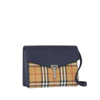 REGENCY BLUE Petit sac à bandoulière en cuir et à motif Vintage check
