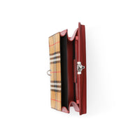 CRIMSON Petit sac à bandoulière en cuir et à motif Vintage check
