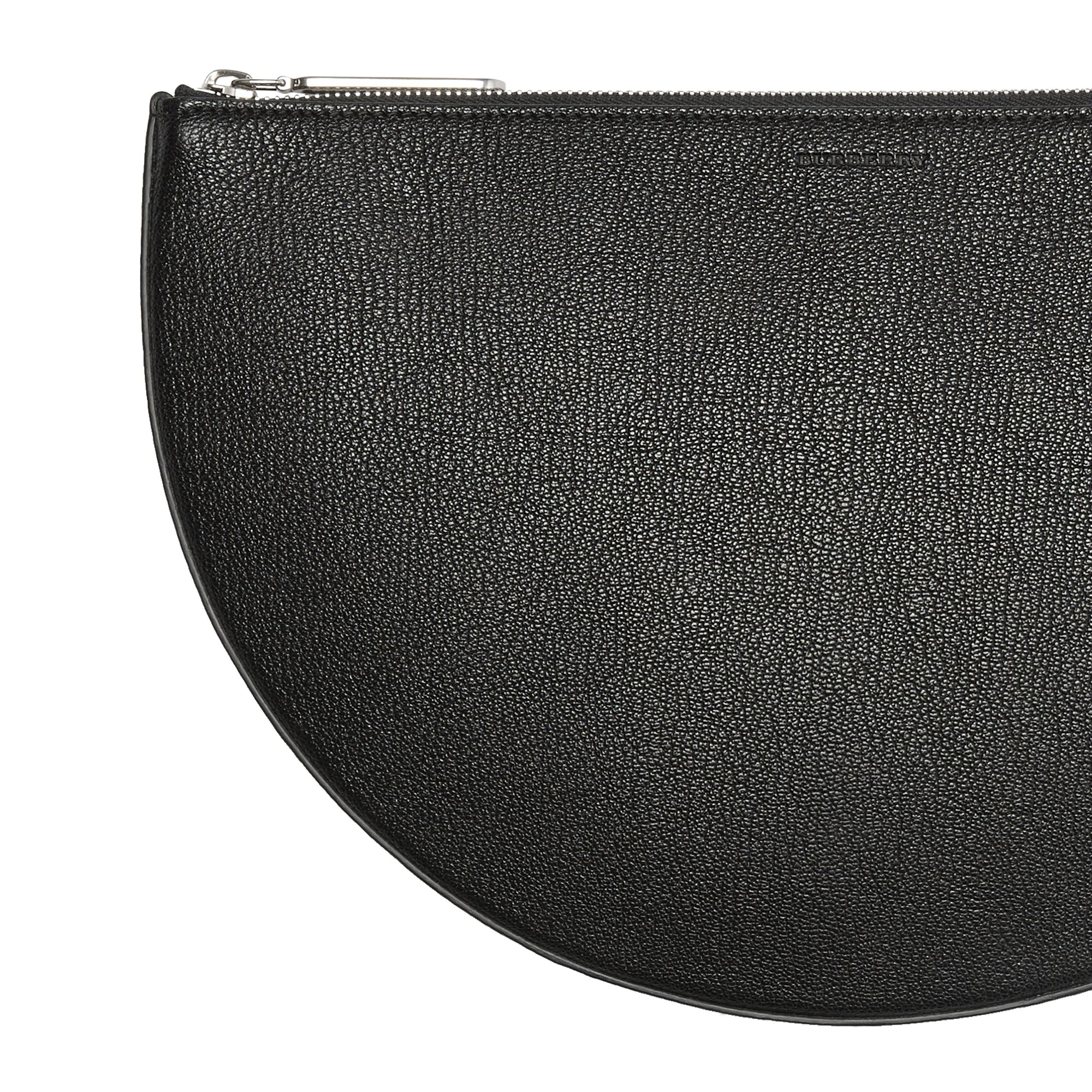 BLACK 2 Clutch The D en cuir