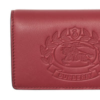 CRIMSON Petit portefeuille en cuir bicolore avec écusson estampé
