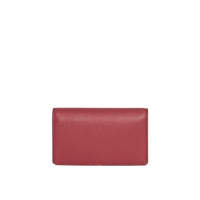 CRIMSON Petit portefeuille en cuir bicolore avec écusson estampé
