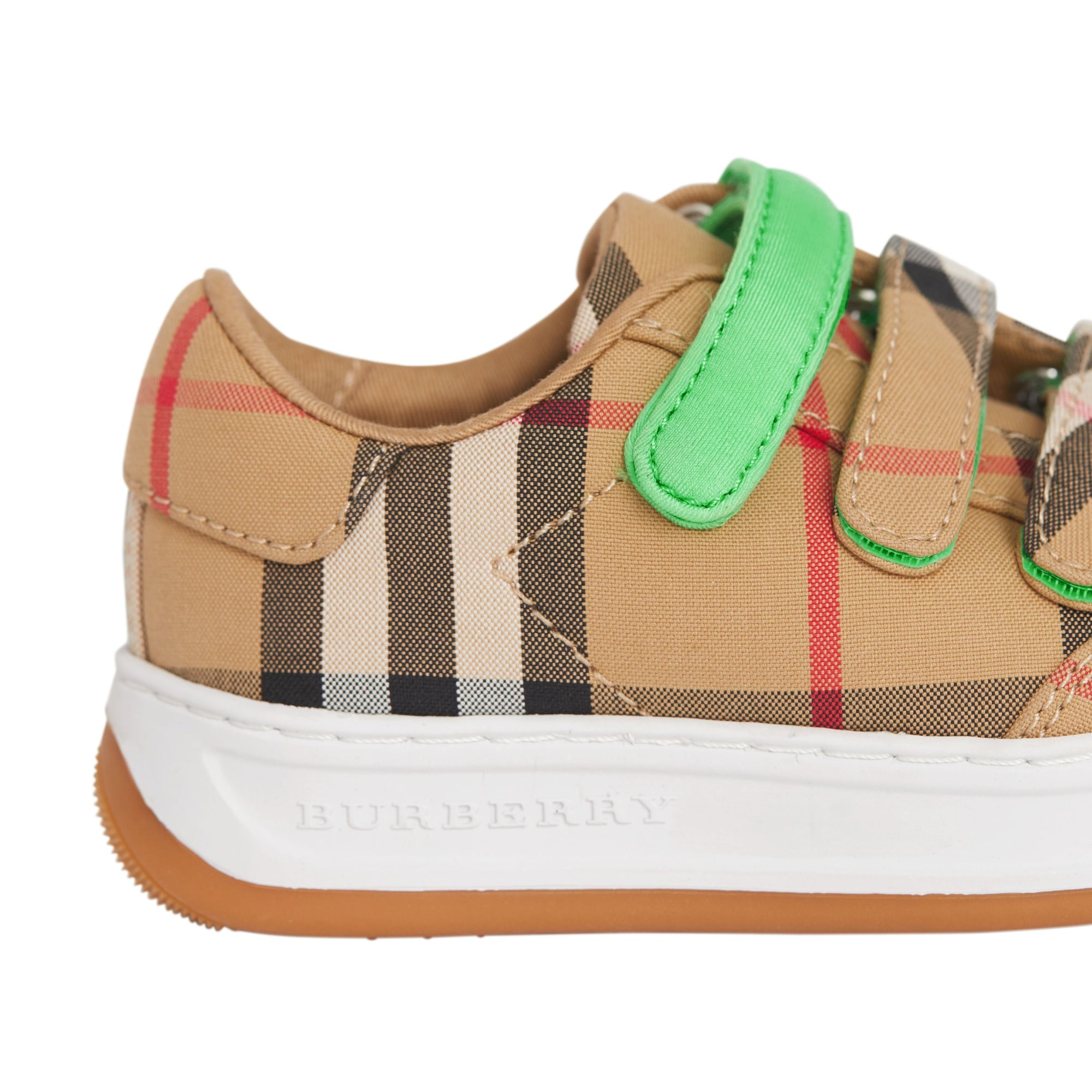 ANTIQUE YEL/NEON GREEN Sneakers à motif Vintage check