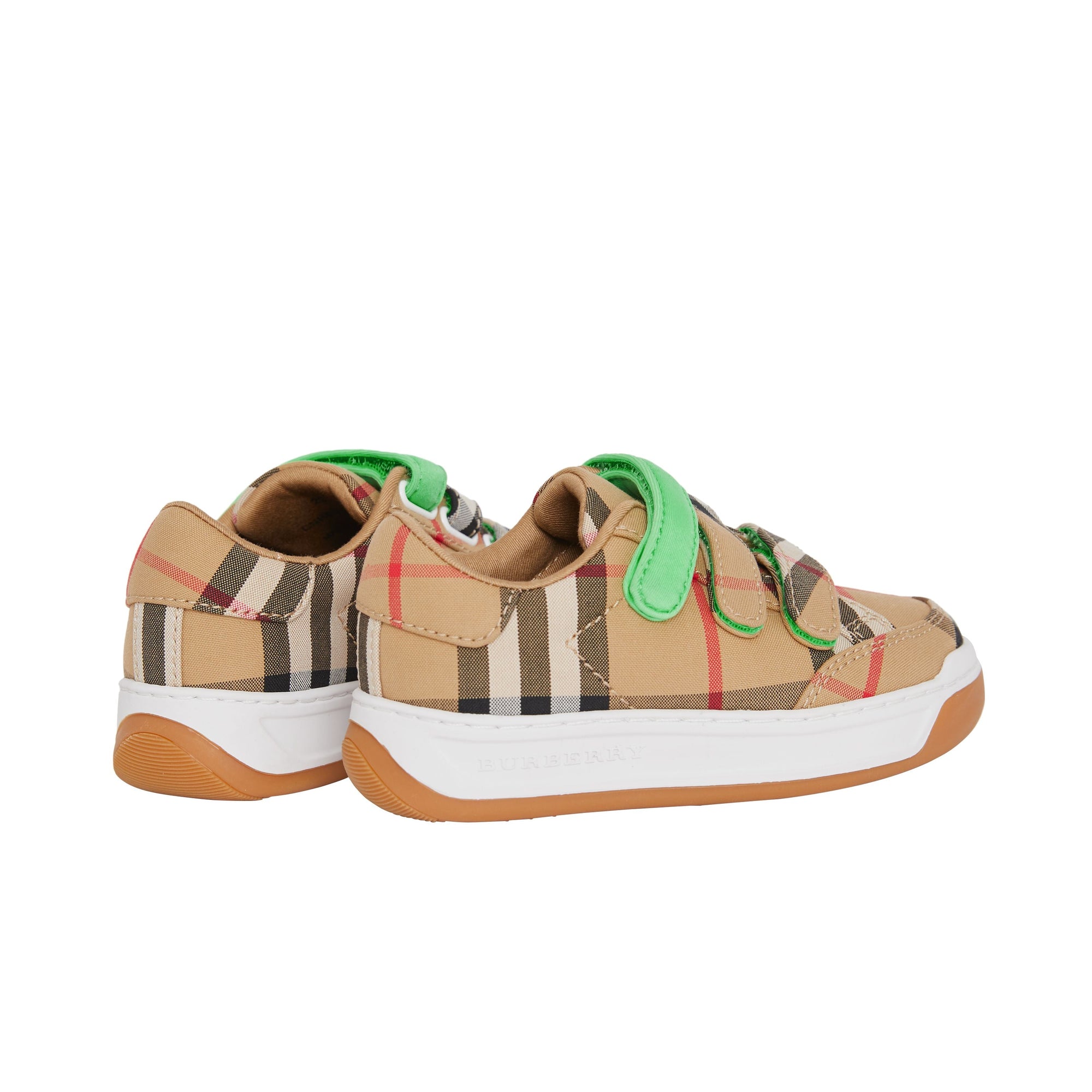ANTIQUE YEL/NEON GREEN Sneakers à motif Vintage check