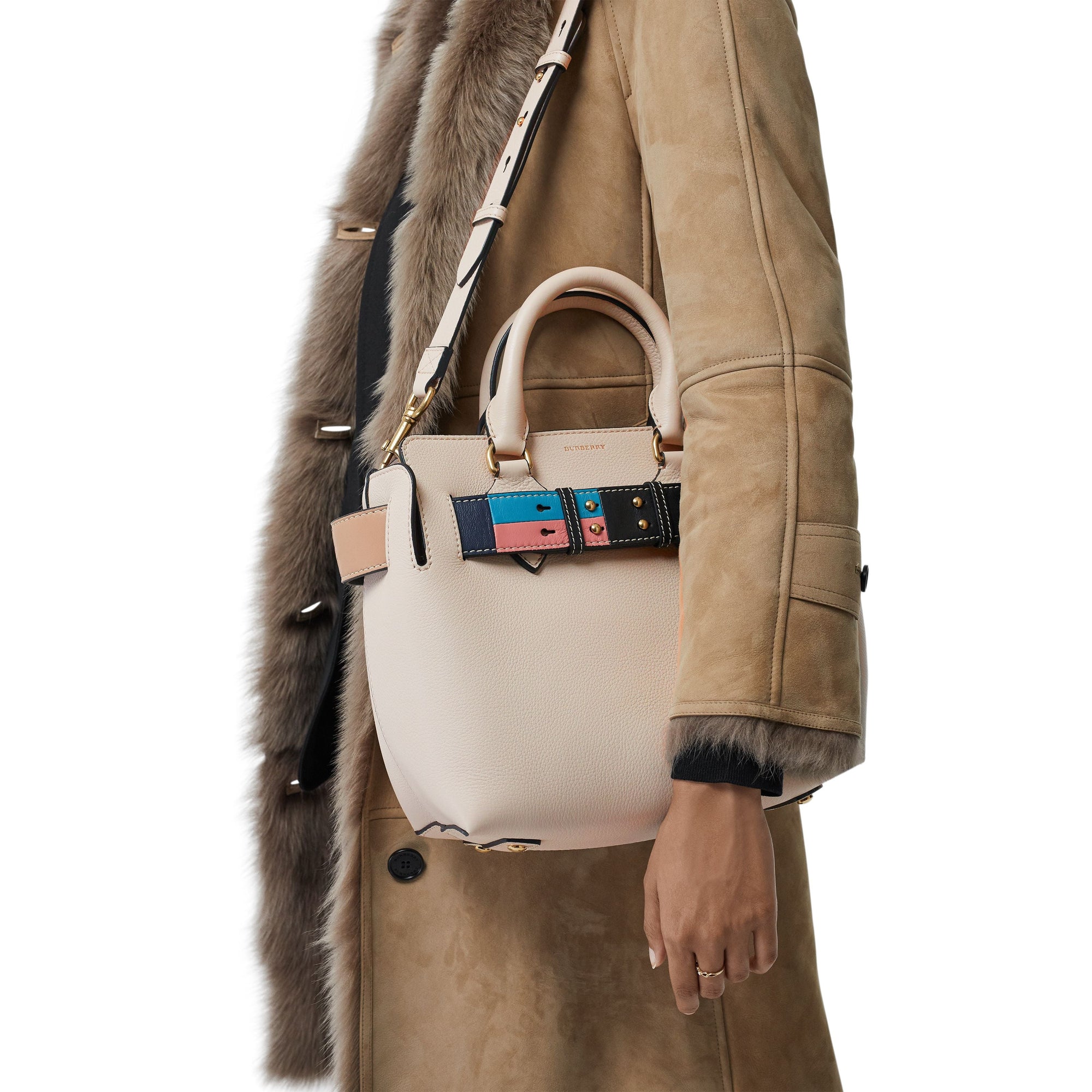 LIMESTONE Petit sac The Belt en cuir avec détail color-block