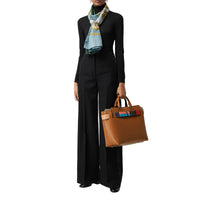 COGNAC Sac The Belt moyen en cuir avec détail color-block
